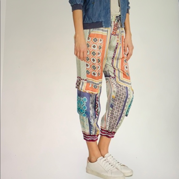 NWT Johnny Was Patchwork Pants Size Medium - Picture 3 of 7